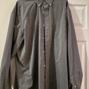 Chaps Men's Dark Gray Button-Down Shirt